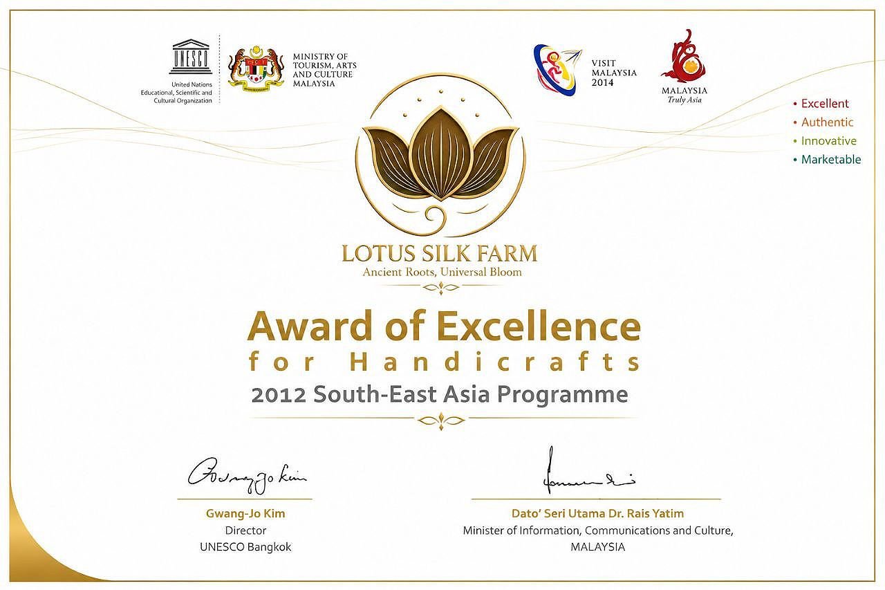 Ferme du Lotus Prix d'Excellence en Artisanat